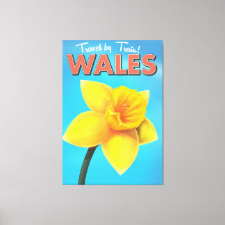 Wales vintage travel poster canvas print
