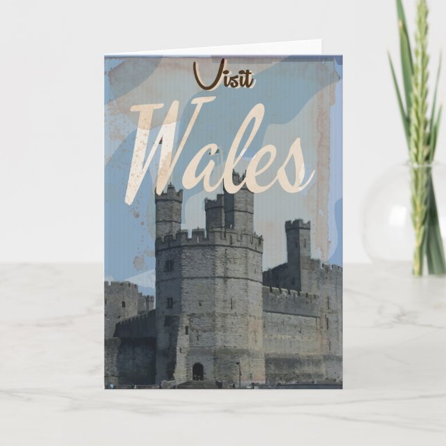 Wales Vintage travel poster Holiday Card (Front)