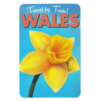 Wales vintage travel poster magnet