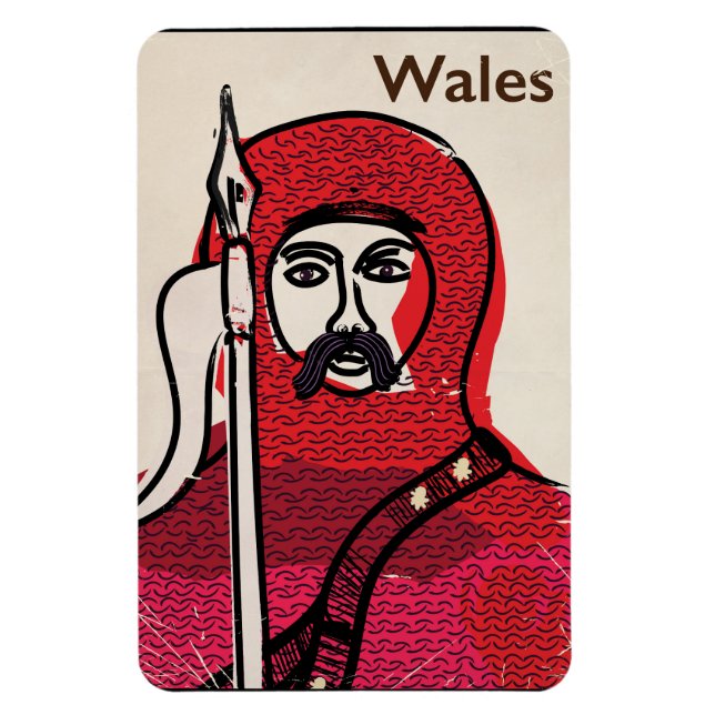 Wales vintage travel poster magnet (Vertical)