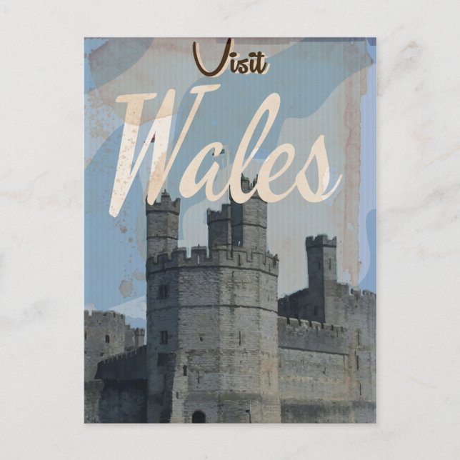 Wales Vintage travel poster Postcard (Front)