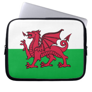 Wales -Welsh Flag Laptop Sleeve