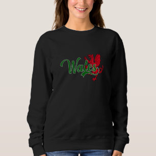 Wales Welsh Soccer Rugby Dragon for men women ladi Sweatshirt