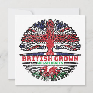 Wales Welsh Uk United Kingdom British Tree Roots Card