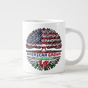 Wales Welsh US American USA United States Tree Large Coffee Mug