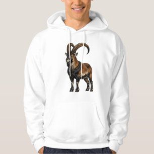 Walia Ibex Wildlife Graphic Hoodie - Ethiopian