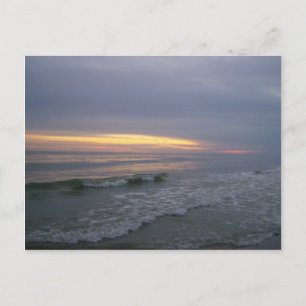 Walk along Oak Island, NC Postcard