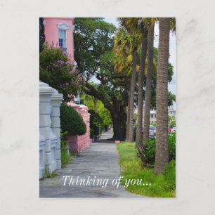 Walk Along Rainbow Row Thinking Of You Postcard