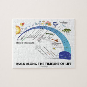 Walk Along The Timeline Of Life Biology Evolution Jigsaw Puzzle