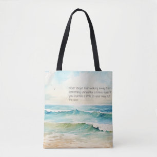 Walk Away with Courage Tote Bag