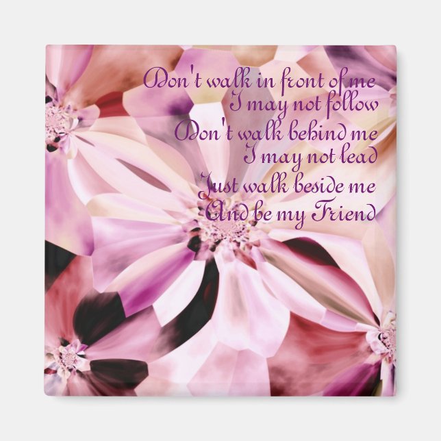 Walk beside me magnet (Front)