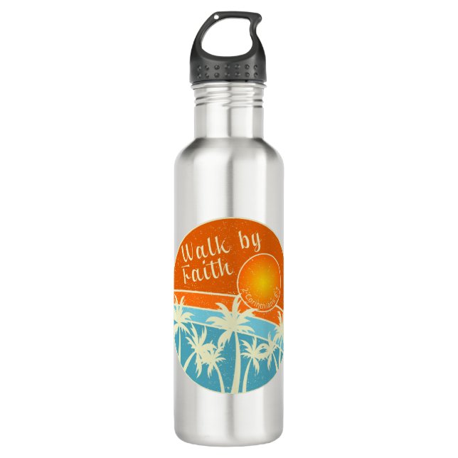 Walk by Faith Christian Design 710 Ml Water Bottle (Front)