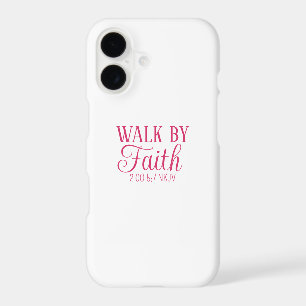 Walk by Faith Christian Living White Simple