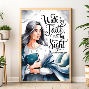 Walk By Faith – Christian Wall Art for Women