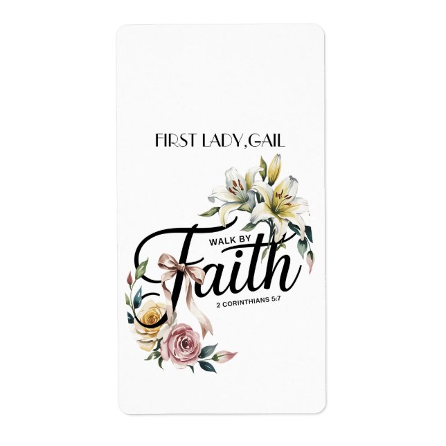 “Walk by Faith Floral Scripture Design  (Front)