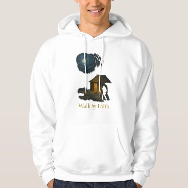 Walk by Faith Lantern Hoodie (Front)