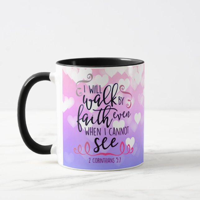 Walk by Faith Mug (Left)