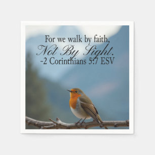 Walk by Faith Not by Sight 2 Corinthians 5:7 Napkin
