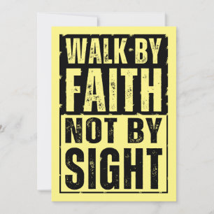 WALK BY FAITH NOT BY SIGHT  HOLIDAY CARD