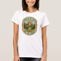 Walk By Faith Not By Sight Vintage Mountain Badge