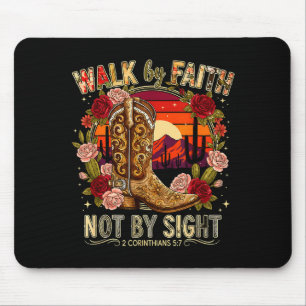 Walk By Faith Not Sight 2 Corinthians 5_7 Tee Mouse Mat