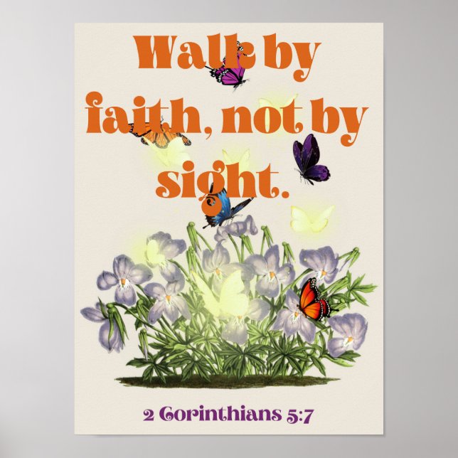 Walk by faith poster (Front)