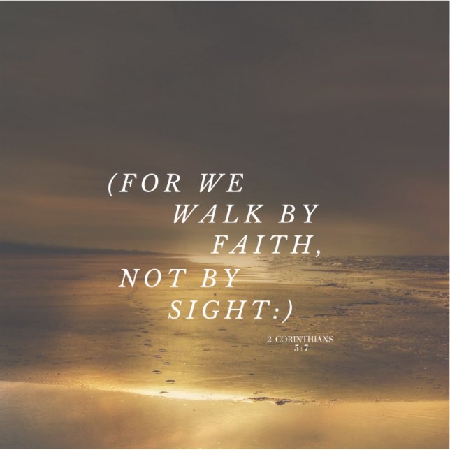 Walk By Faith Sticker (Front)