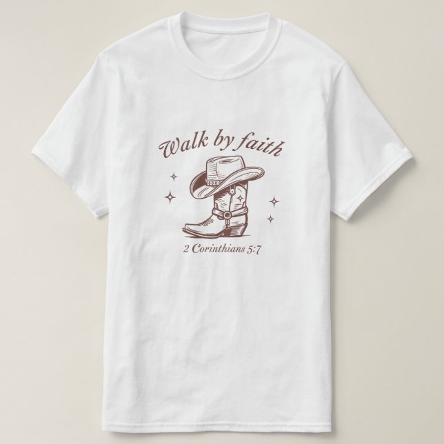 walk by faith T-Shirt (Design Front)