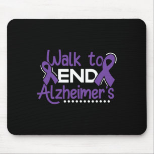 Walk Dementia Warrior Purple Ribbon Awareness Mouse Mat