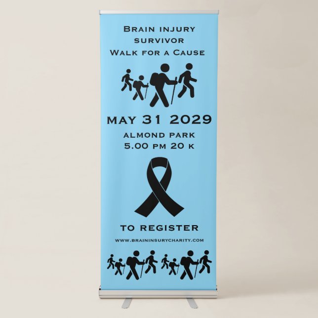 Walk For A Cause Retractable Banner (Front)