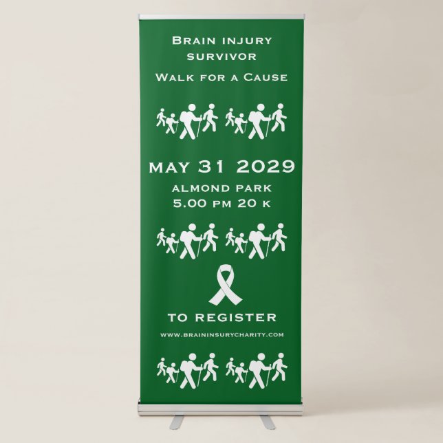 Walk For A Cause Retractable Banner (Front)