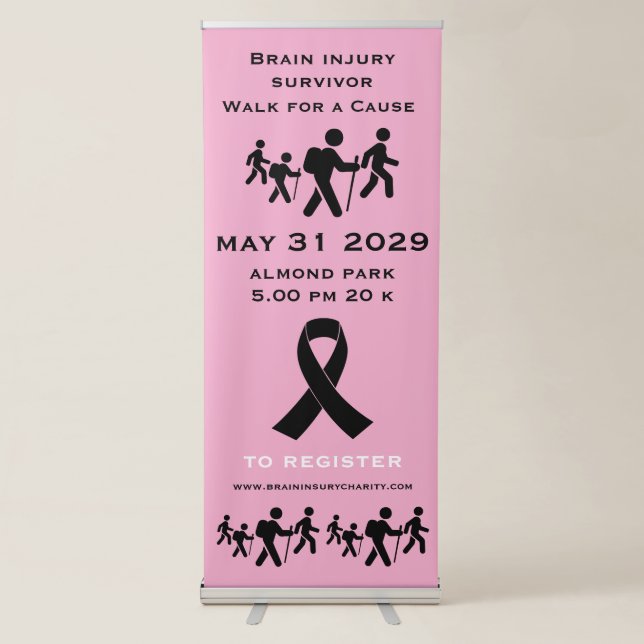 Walk For A Cause Retractable Banner (Front)
