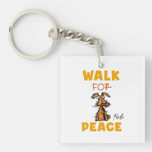 walk for peace key ring