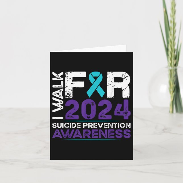 Walk For Suicide Prevention Awareness 2024  Card (Front)