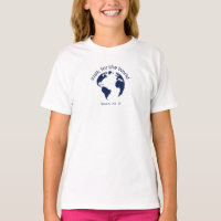 Walk For The World T-Shirt - Girls White 
