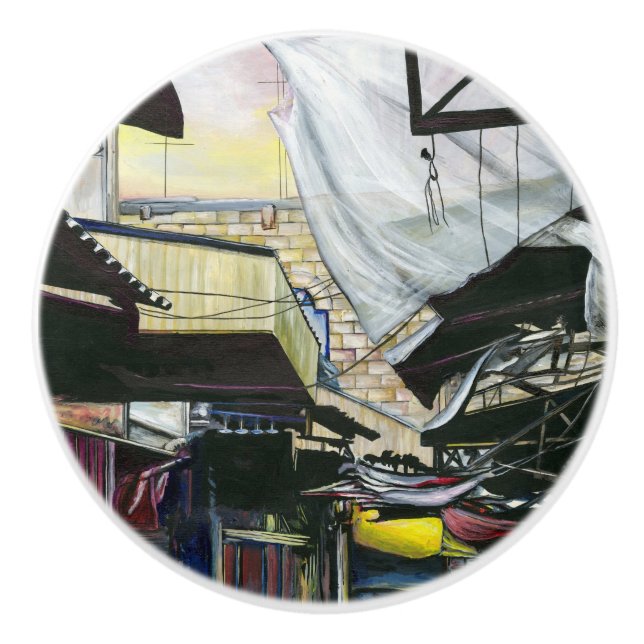 Walk Home through Antiquity, Jerusalem Ceramic Knob (Front)