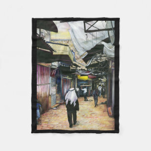 Walk Home through Antiquity, Jerusalem Fleece Blanket
