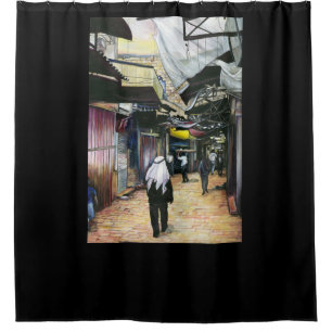 Walk Home through Antiquity, Jerusalem Shower Curtain