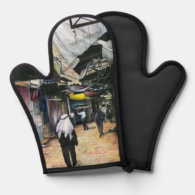 Walk Home through Antiquity Oven Mitt (Front/Back)