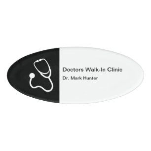 Walk In Clinic Doctor Office Name Tag