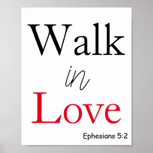 Walk in Love Inspiration Poster