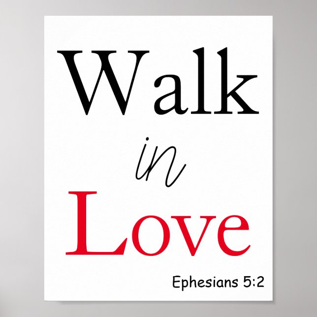 Walk in Love Inspirational Poster (Front)