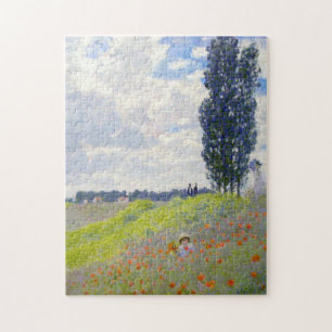 Walk in Meadows at Argenteuil Monet Fine Art Jigsaw Puzzle
