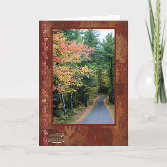 Walk in the Fall Card (Front)