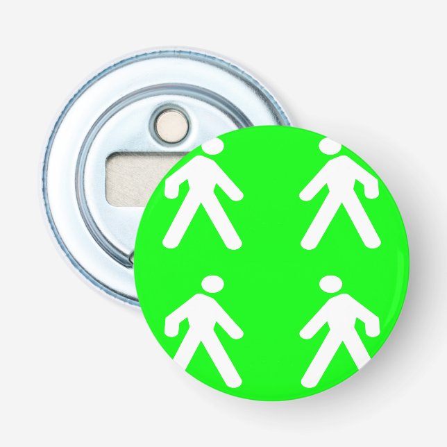 Walk in the green bottle opener (Front)
