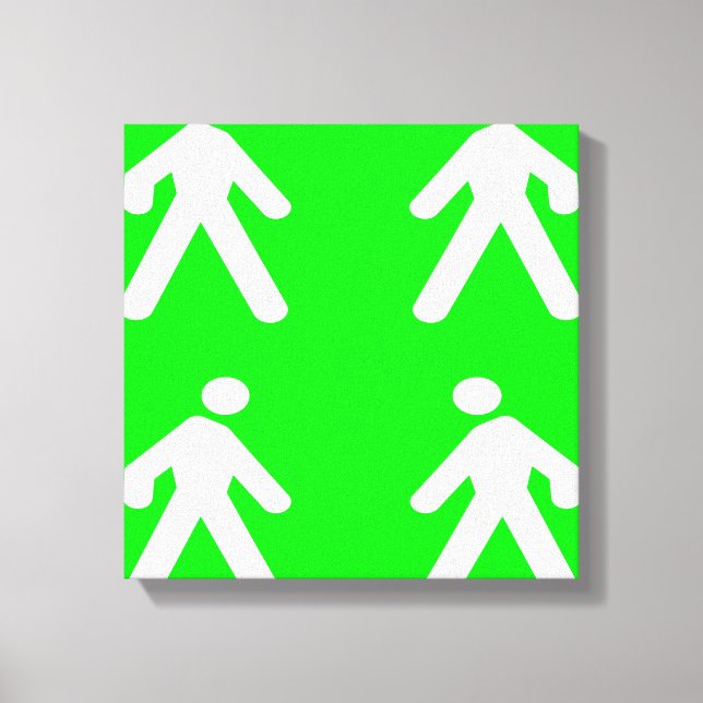 Walk in the green canvas print (Front)