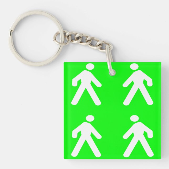 Walk in the green key ring (Front)