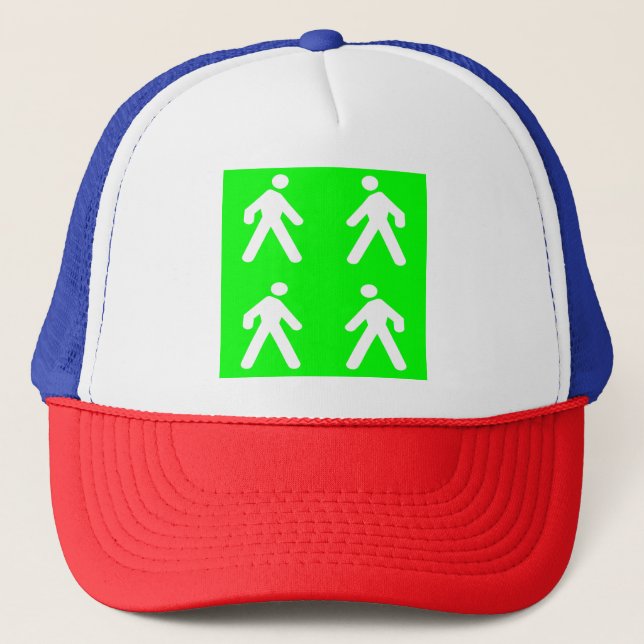 Walk in the green trucker hat (Front)