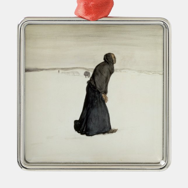 Walk of Death (by Magnus Enckell) Metal Tree Decoration (Front)