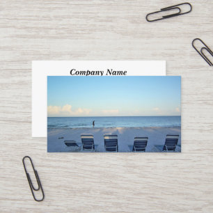 Walk on the Beach Business Cards